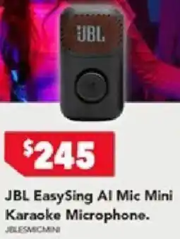 Harvey Norman JBL EasySing AI Mic Mini Karaoke Microphone offer