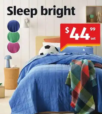 Kids Cotton Quilted Coverlet Set - Double Size