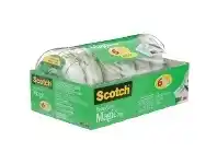 Officeworks Scotch Magic Tape 19mm x 21.6m 6 Pack offer