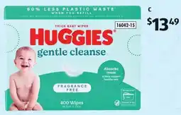 ALDI Huggies Fragrance Free Wipes 400pk offer
