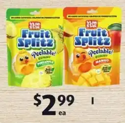 ALDI Fruit Splitz Peelable Gummy Packs offer