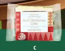 ALDI Festive Selection Iced Christmas Cake offer