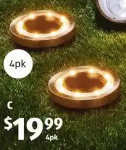 ALDI Solar Path Disc Light 4pk offer