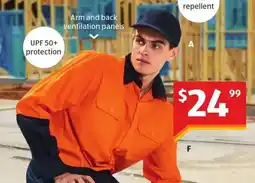 ALDI Hi-Vis Work Shirt offer