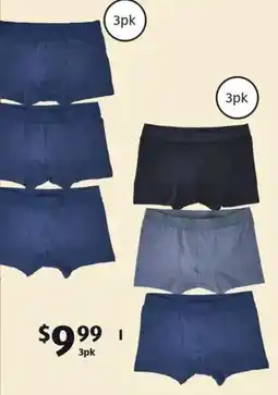 ALDI Men's Trunks 3pk offer