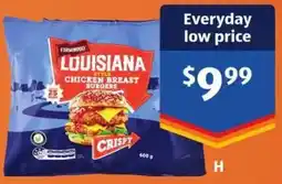 ALDI Farmwood Louisiana Style Burgers or Tenders offer