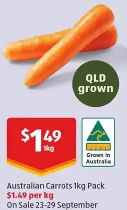 ALDI Australian Carrots offer