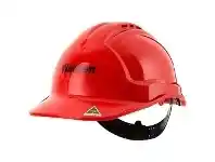 Officeworks Tuffguard Tuffgard Vented Safety Hard Hat Warden Red offer