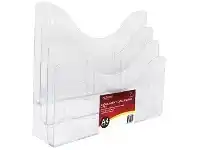 Officeworks Deflect-O deflecto 3-Tier Document Organiser Clear offer