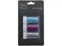 D.I.Y. DIYi Glitter Shakers Silver/Aqua/Purple 3 Pack