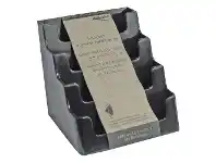Deflect-O deflecto Recycled Business Card Holder 4 Pocket Landscape