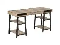Otto Boden Trestle Desk with Storage 1400mm Desk Oak and Black