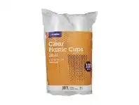 Officeworks J.Burrows Clear Plastic Cups 320mL 100 Pack offer