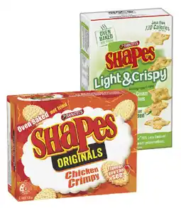 IGA Arnott’s Shapes 130‑190g or Light & Crispy 120g Selected Varieties offer