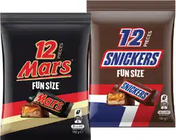 IGA Mars, Snickers or Maltesers Fun Size Pack 132‑192g Selected Varieties offer