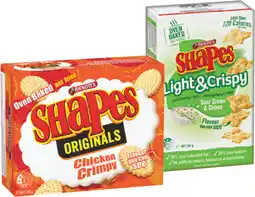 IGA Arnott’s Shapes 130‑190g or Light & Crispy 120g Selected Varieties offer