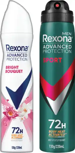 IGA Rexona Advanced Protection 72hr Antiperspirant Spray Selected Varieties offer