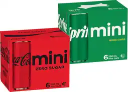 IGA Coca-Cola or Sprite Mini 6x250mL Selected Varieties offer