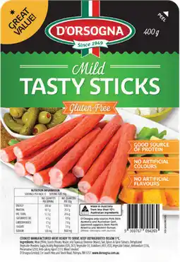IGA D’Orsogna Tasty Sticks Selected Varieties offer