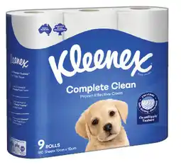 IGA Kleenex Complete Clean Toilet Tissue offer