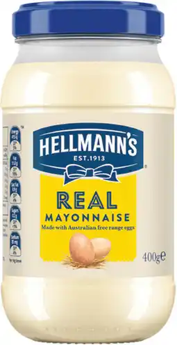 IGA Hellmann’s Mayonnaise Jar Selected Varieties offer