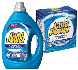 IGA Cold Power Laundry Liquid 2 Litre, Powder 2kg or Capsules 29 Pack Selected Varieties offer