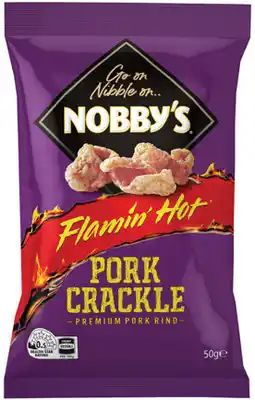 IGA Nobby’s Pork Crackle Selected Varieties offer