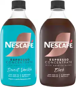 IGA Nescafé Espresso Concentrate Selected Varieties offer