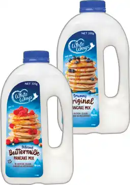 IGA White Wings Pancake Mix 325‑350g Selected Varieties offer