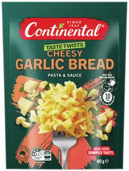IGA Continental Taste Twists Pasta & Sauce Selected Varieties offer