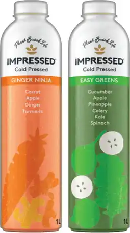 IGA Impressed Cold Pressed Juice Selected Varieties offer