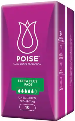 IGA Poise Pads 8‑16 Pack Selected Varieties offer