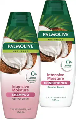 IGA Palmolive Naturals Shampoo or Conditioner 350mL Selected Varieties offer