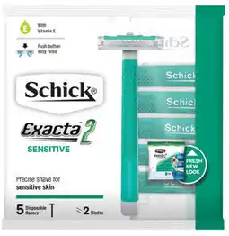 IGA Schick Exacta 2 Sensitive Disposable Razors offer