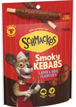 IGA Schmackos BBQ Kebabs Dog Treats 70‑90g Selected Varieties offer