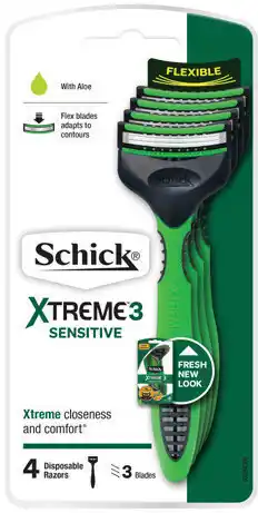 IGA Schick Xtreme 3 Sensitive Disposable Razors offer