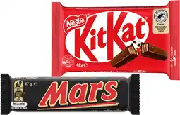IGA Mars or Nestlé Medium Bars 35-50g Selected Varieties offer