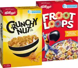 IGA Kellogg’s Crunchy Nut Corn Flakes 380g or Froot Loops 285g offer