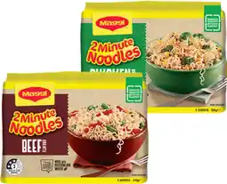 IGA Maggi 2 Minute Noodles Selected Varieties offer