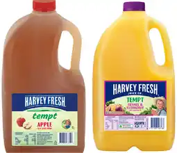 IGA Harvey Fresh Tempt Fruit Drink Selected Varieties offer
