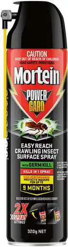 IGA Mortein Powergard Crawling Insect Killer Easy Reach With Germ Kill offer