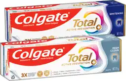 IGA Colgate Total Premium Toothpaste Selected Varieties offer