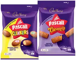 IGA Pascall Chocolate Share Bag 160‑185g or Cadbury Bitesize 120‑150g Selected Varieties offer