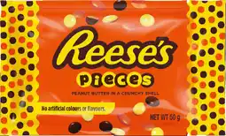 IGA Reese’s Pieces Chocolate 50g or Peanut Butter Cups 39-42g Selected Varieties offer