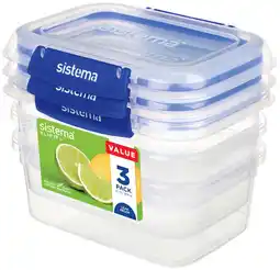 IGA Sistema Klip It Rectangle Food Storage Container 1 Litre offer