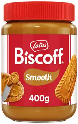 IGA Lotus Biscoff Spread Crunchy 380g or Smooth 400g offer
