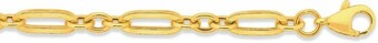 Prouds 9ct Gold 19cm Figaro 3+1 Bracelet offer
