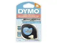 Officeworks DYMO LetraTag Metallic Label Tape 12mm Silver offer