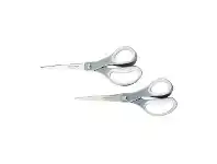 Officeworks Fiskars Soft Grip Titanium Scissors No. 8 2 Pack offer