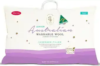 Myer Tontine Homestead Junior Australian Washable Wool Pillow offer
